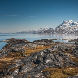 Fjord around Nuuk, capital of Greenland