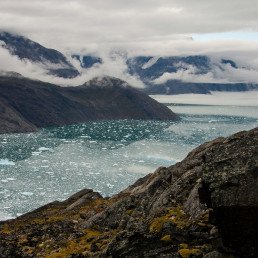 sea clouds and mountains